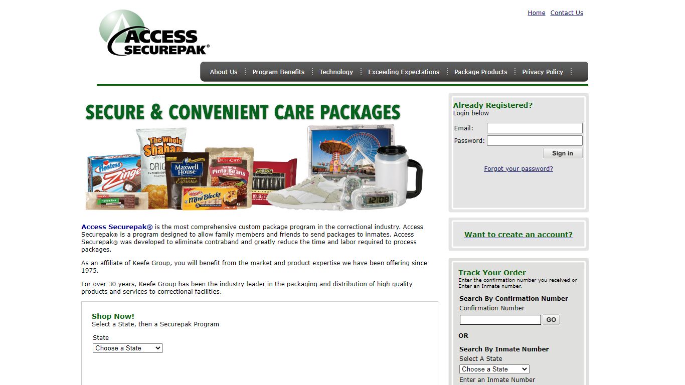 Access Securepak - Hall County Jail Kit Program - GA - Welcome